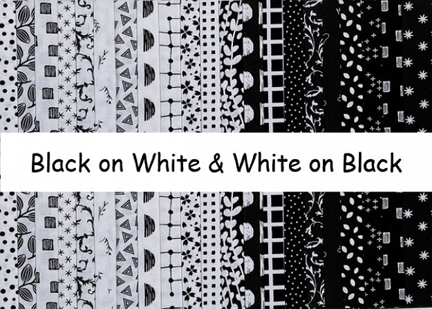 Black on White and White on Black 6" Design Roll