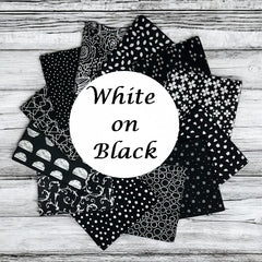 White on Black 12 Fat Quarter Bundle