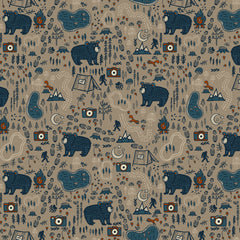 Bear Camp Trail Nature Toile Taupe Y4052-62