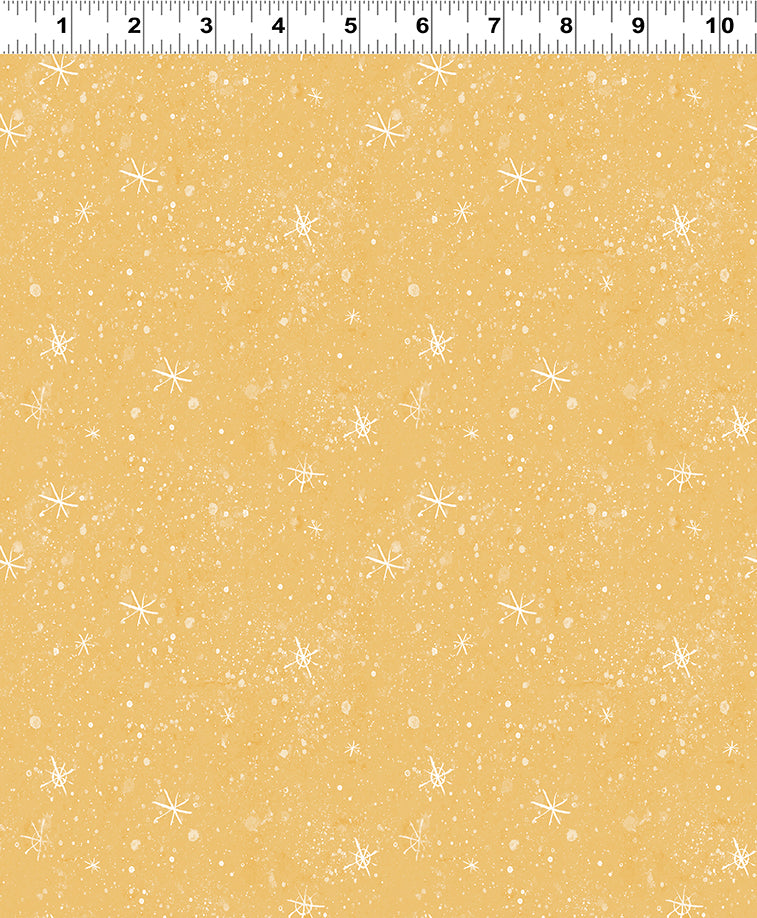 Gingerbread Christmas Stars Gold Y4125-68