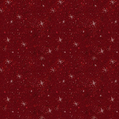 Gingerbread Christmas Stars Dark Red Y4125-83