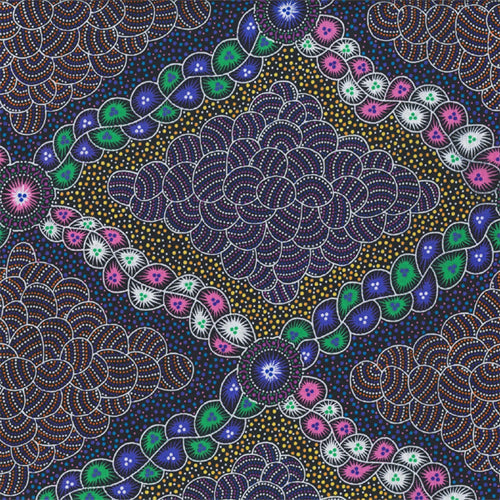 Aboriginals Bush Waterhole Purple