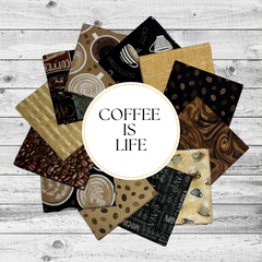 Coffee Is Life 12 Fat Quarter Bundle