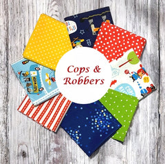 Cops & Robbers 8 Fat Quarter Bundle