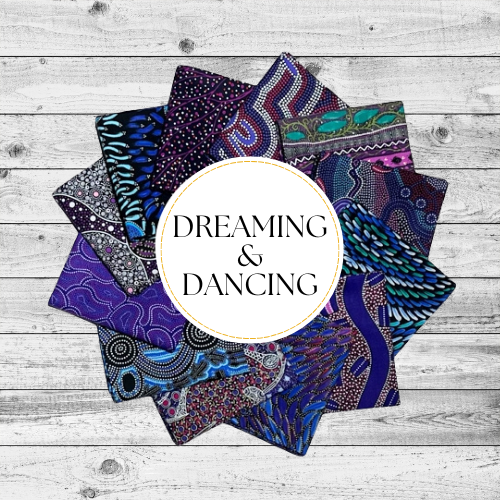 Aboriginal Dreaming & Dancing 12 Fat Quarter Bundle