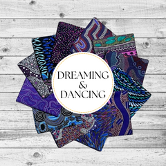Aboriginal Dreaming & Dancing 12 Fat Quarter Bundle
