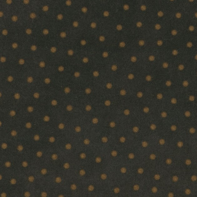 Woolies Flannel Polka Dots Espresso MASF18506-JA