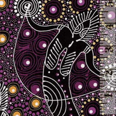 Aboriginals Dancing Spirit Purple