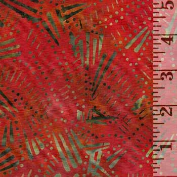 Malam Batiks V Fireworks Red