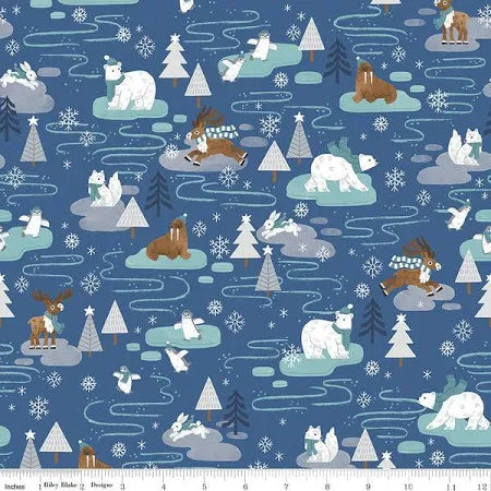 Northern Lights Main Ocean Flannel F-15000-Ocean