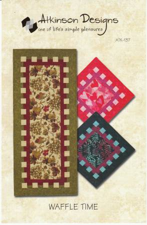 Waffle Time Table Runner Pattern