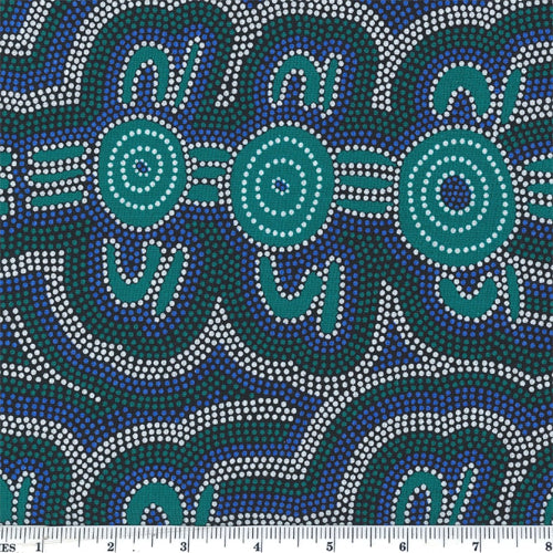 Aboriginals Women Dreaming 2 Blue