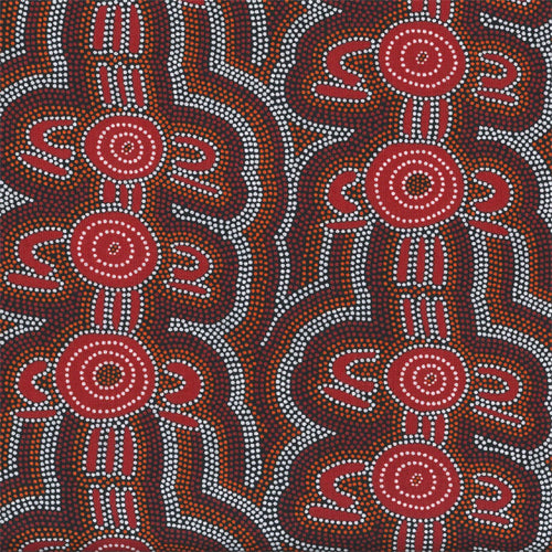 Aboriginals Women Dreaming 2 Orange
