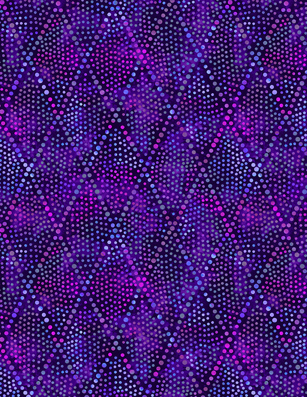 Diamond Dots Purple 108" Wide Backing
