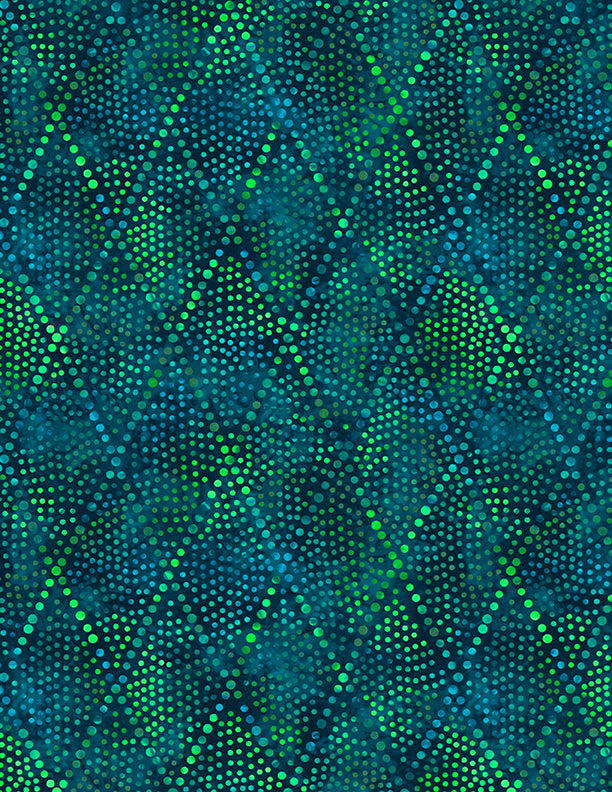 Diamond Dots Teal 108" Wide Backing