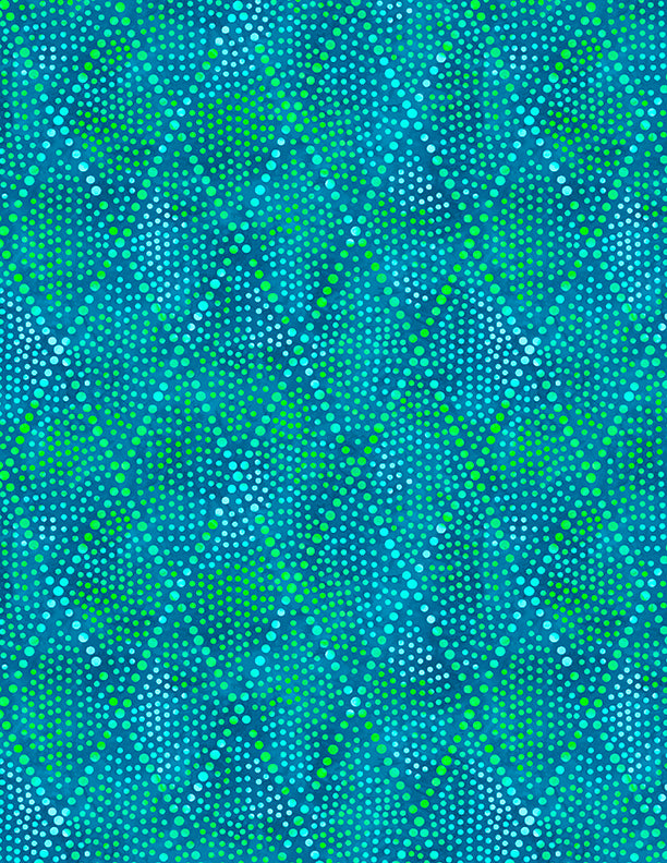 Diamond Dots Aqua on Blue 39144-447