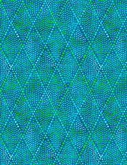 Diamond Dots Aqua on Blue 39144-447