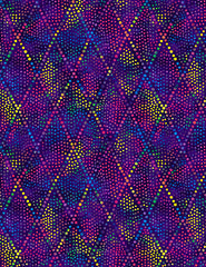 Diamond Dots Purple on Blue 39144-654