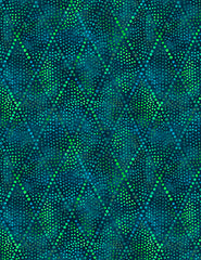 Diamond Dots Green on Blue 39144-775