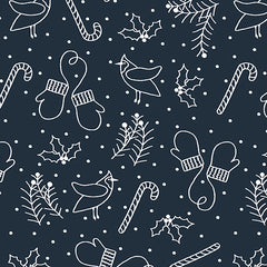 Whimsical Winter Flannel Blue 10315F54