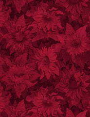 Flowers of the Sun Tonal Sunflowers Red