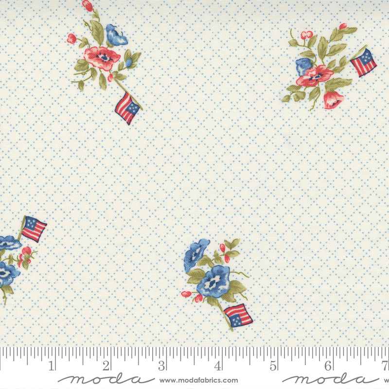 Belle Isle Flags and Flowers Cream