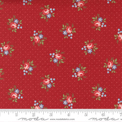 Belle Isle Dotted Floral Red