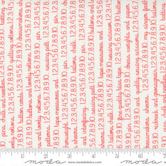 Fresh Fig Favorites Text & Numbers Ivory Red