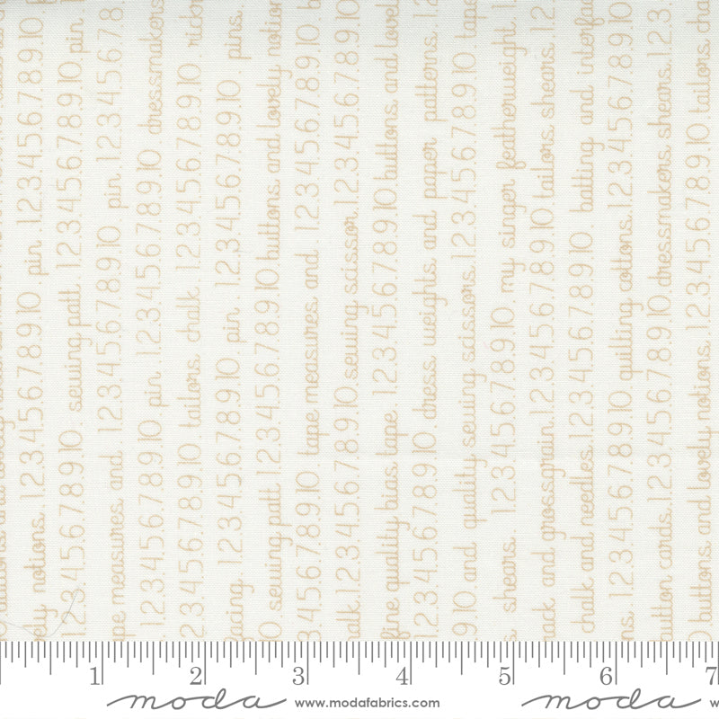 Fresh Fig Favorites Text & Numbers Ivory Linen