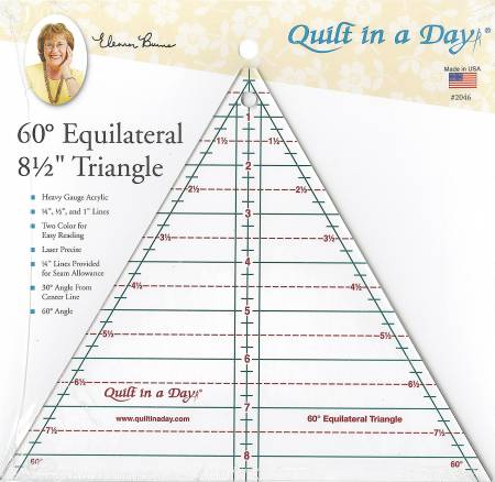 60 Degree Equilateral 8-1/2" Triangle Ruler 2046QD