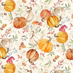 Autumn Day Pumpkin Toss Tan 33865-282