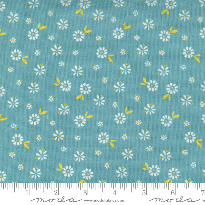 Seashore Drive Blossom Floral Small Floral Teal