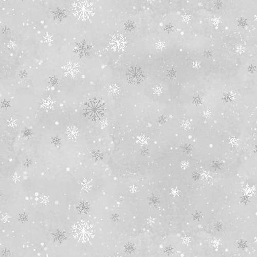 Nose to Nose Snowflakes Gray 39686-919