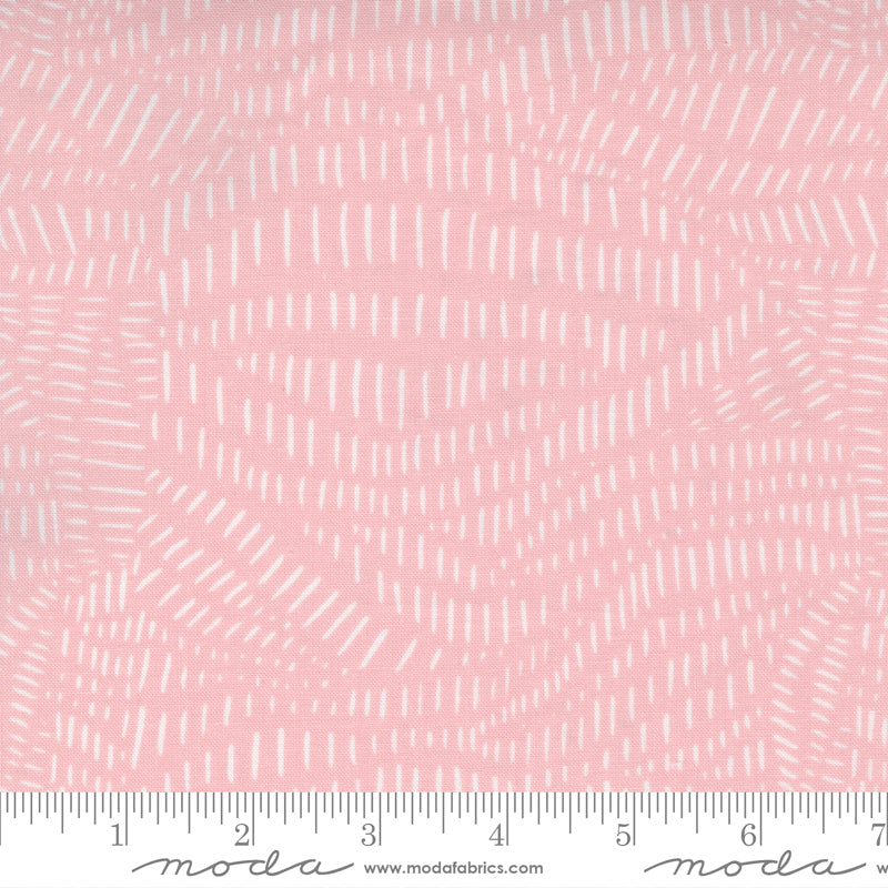 Dash Texture in white on pink