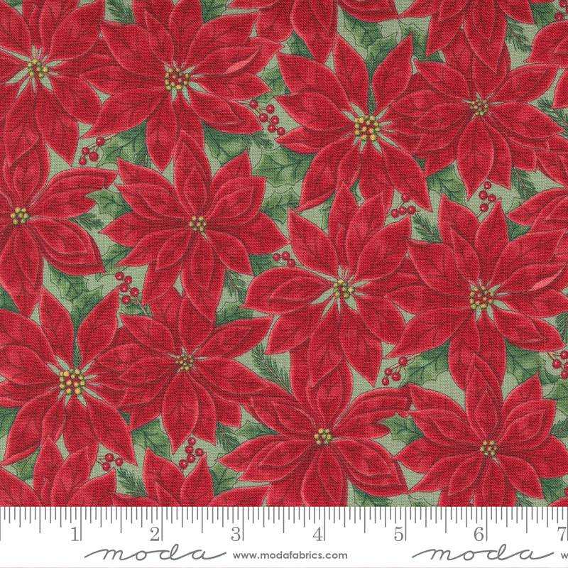 Home Sweet Holidays Packed Poinsettias Red Green 56001 13