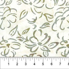 Light Green Floral Batik 81200-34