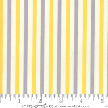 Essentially Yours Stripe Yellow Silver 58" Bolt End 8652 52