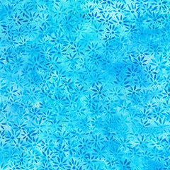 Summer Zest Ditsy Daisy Batik Azure