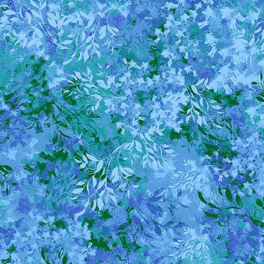 Blue Muse Floral Imprint Azure DCX9733-AZUR-D