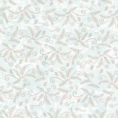 Winter Elegance Flannel Textured Vine Allover Gray F9530-90
