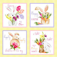 Hoppy Easter Bunny Panel HEAS-04967-PA