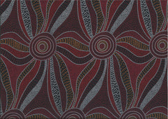 Aboriginals Ladies Dancing with Water Paints Red