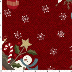 Snowdays Flannel Santa Hat Red