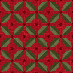 Snowdays Flannel Holly Red
