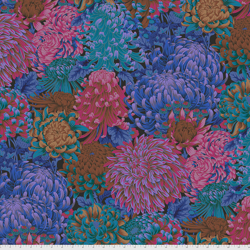 Kaffe Fassett Collective Hokusai's Mums PWPJ107.DARK