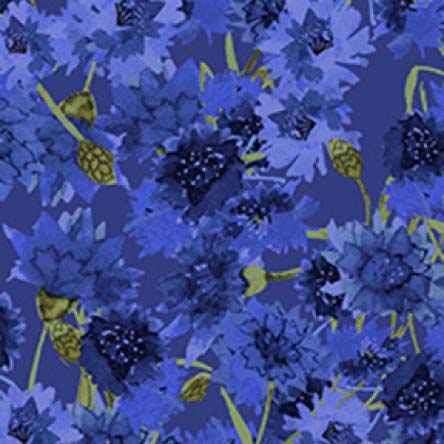 Sunny Fields Bachelor Buttons Blue Y3030-31
