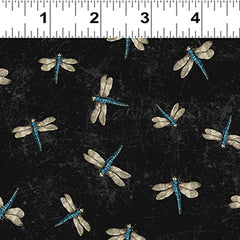 Botanical Journal Dragonflies Black Y3242-3