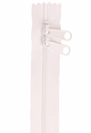 By Annie Double Slide Handbag Zipper 30" White ZIP30-100