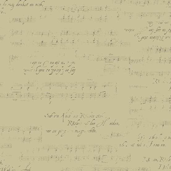 Aria Musical Score Khaki (A-9219-N1)
