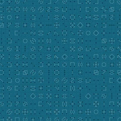 Declassified Cipher Ocean Floor Fabric (A-9246-T)